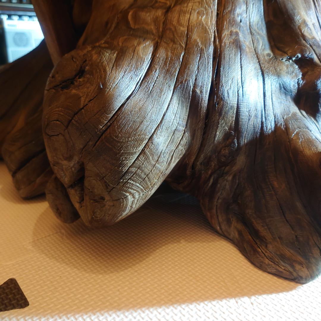 切り株・根っ子 切り出しスツール 椅子 昭和初期〜中期 天然木