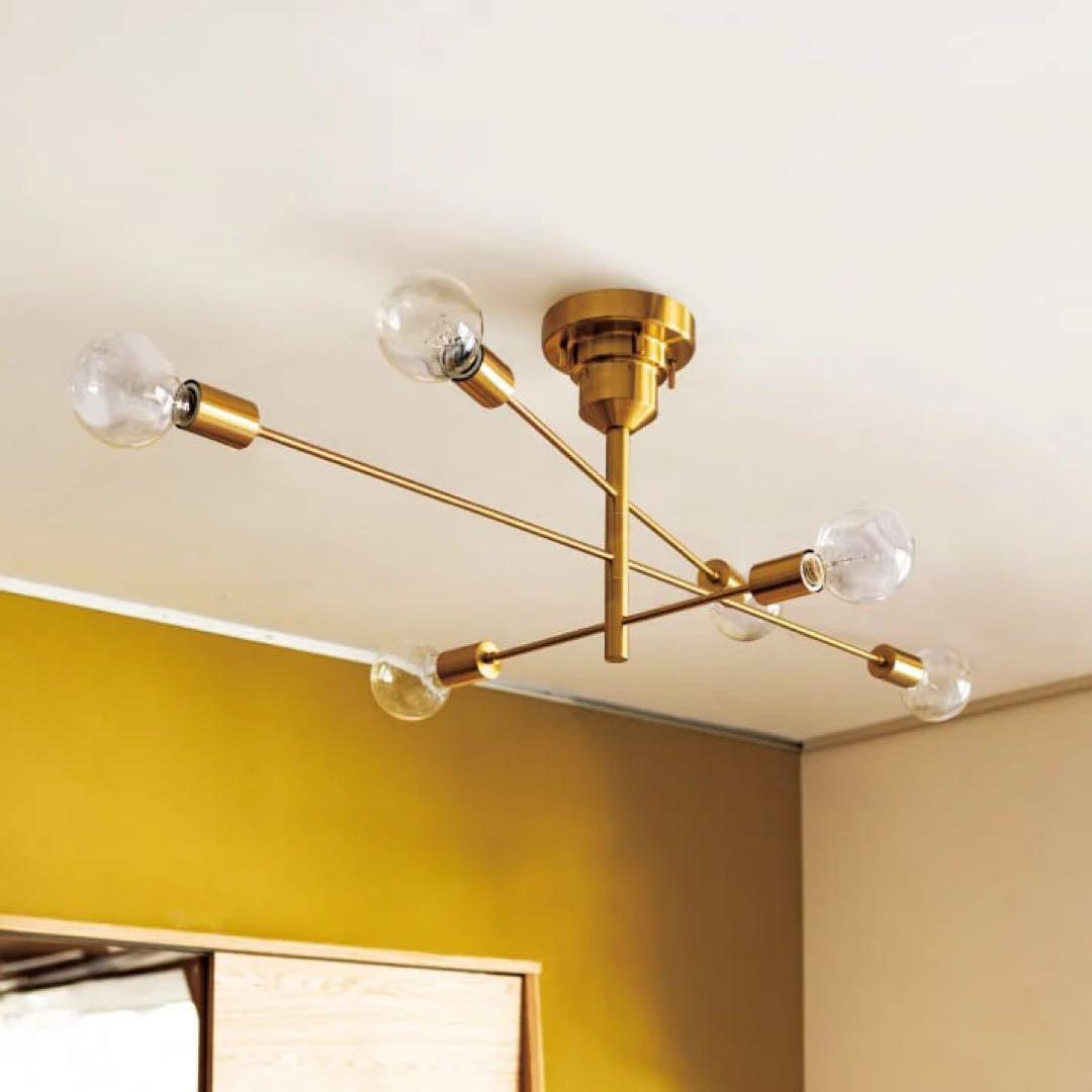 【電球付き美品！】unicoシーリングライトLT-2675 Astre ゴールド Astre アストル シーリングライト | シーリングライト | INTERFORM INC