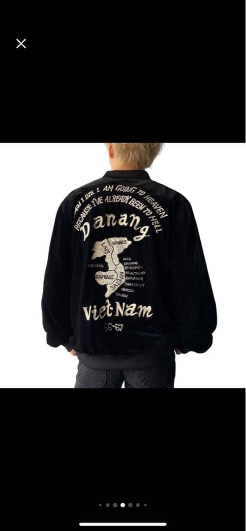 ベトナム　スーベニア　ベロアジャケット