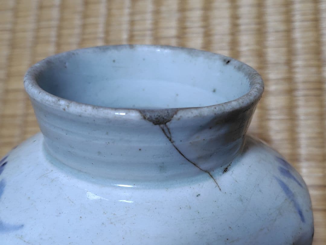 李朝面取壺 陶芸 古美術