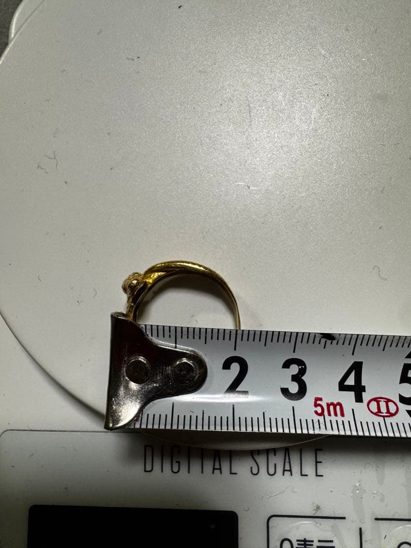 【値下げなし】k18 リング(約3.5g)リングサイズ22号