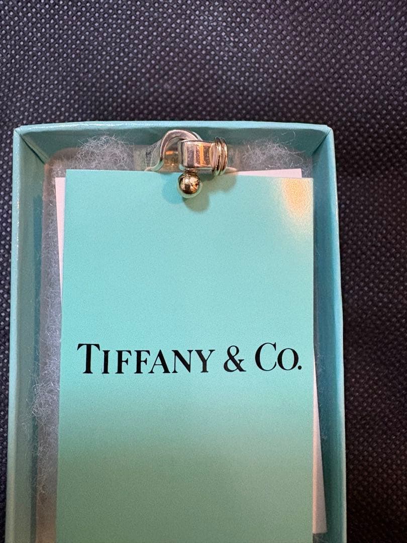 オールドティファニー　フック＆アイ　ラブノット リング　925×750