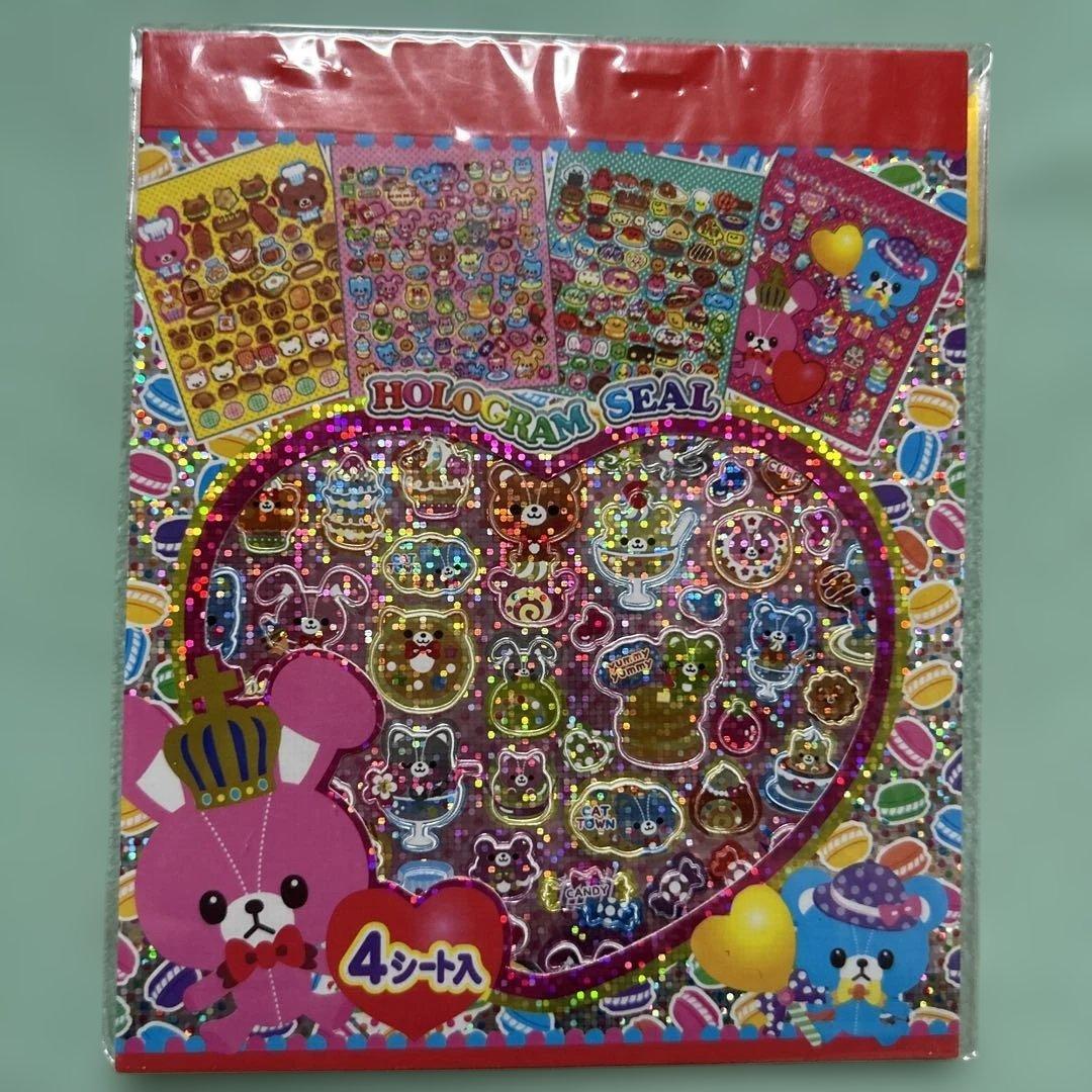 平成レトロ ファンシー 女児 シール ステッカー ホログラムシール