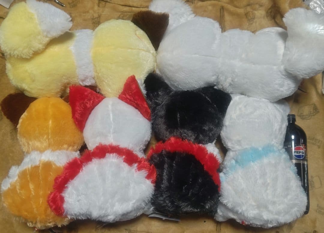 ちょコンとキツネ　ウルトラBIG　ぬいぐるみ　６体セット 未使用（稲荷白狐　九尾