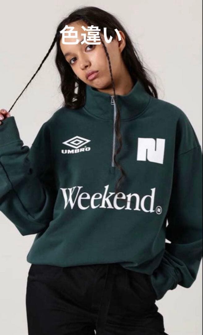 タグ付NBB WEEKEND ハーフジップスウェット トレーナー UMBRO 2