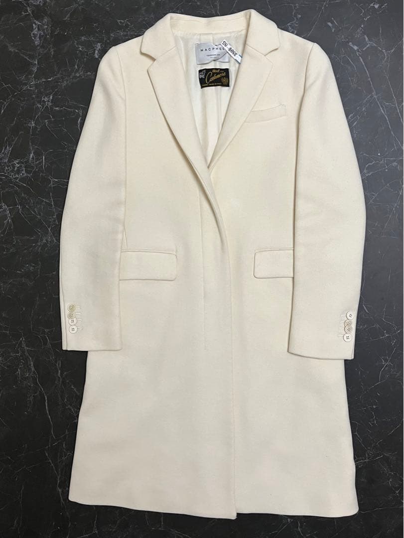 トゥモローランド　MACPHEE コート　白 TOMORROWLAND MACPHEE 白ダッフルコートホワイト38サイズ TOMORROWLAND