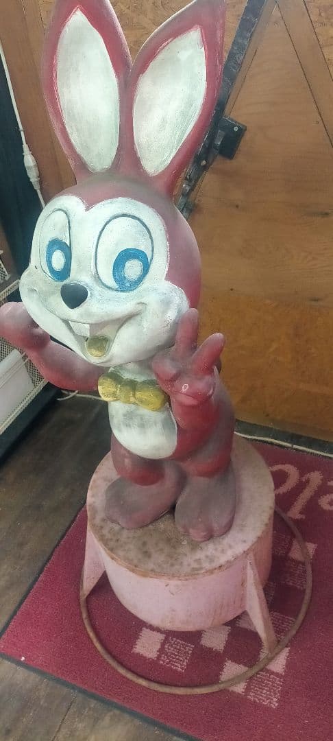 広島北部引取可能 昭和レトロ当時物1972年 ぴょんちゃん店舗用 店頭用非売品