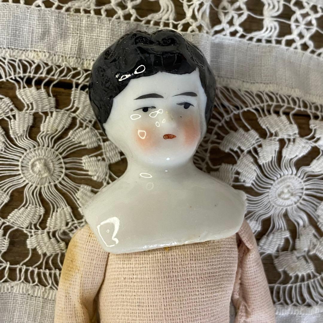 アンティークチャイナヘッドドール16センチドイツ