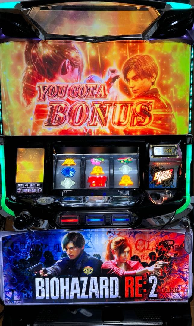 バイオハザードRE2 実機 パチスロ スロット メダル不要機付