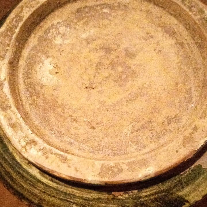 中国陶磁器 磁州窯 浮き彫り筒型壺