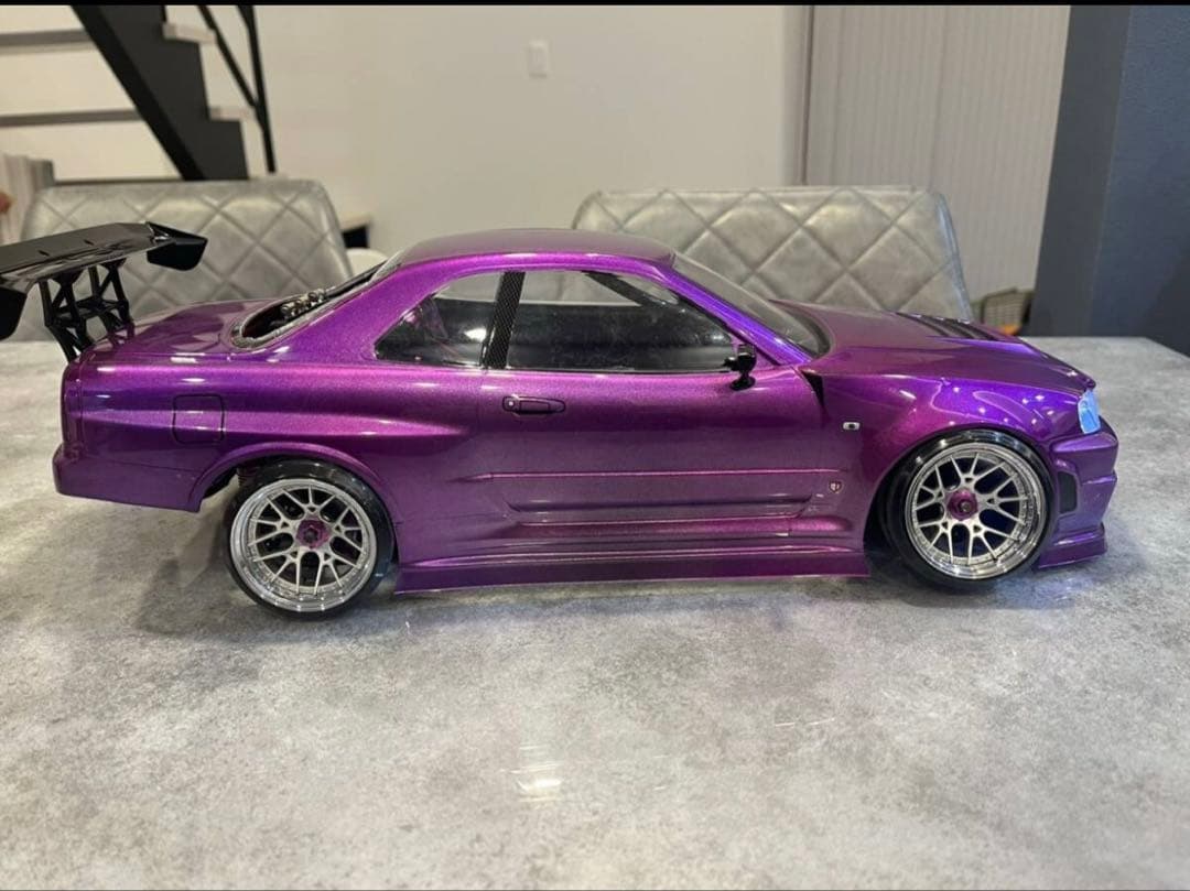 タミヤ ドリフト仕様GTR R34 RCボディ 1/10 ラジコン RC
