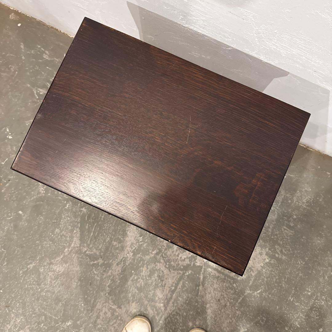 Tomo様専用 ヴィンテージ 木製サイドテーブル 引き出し付き 1