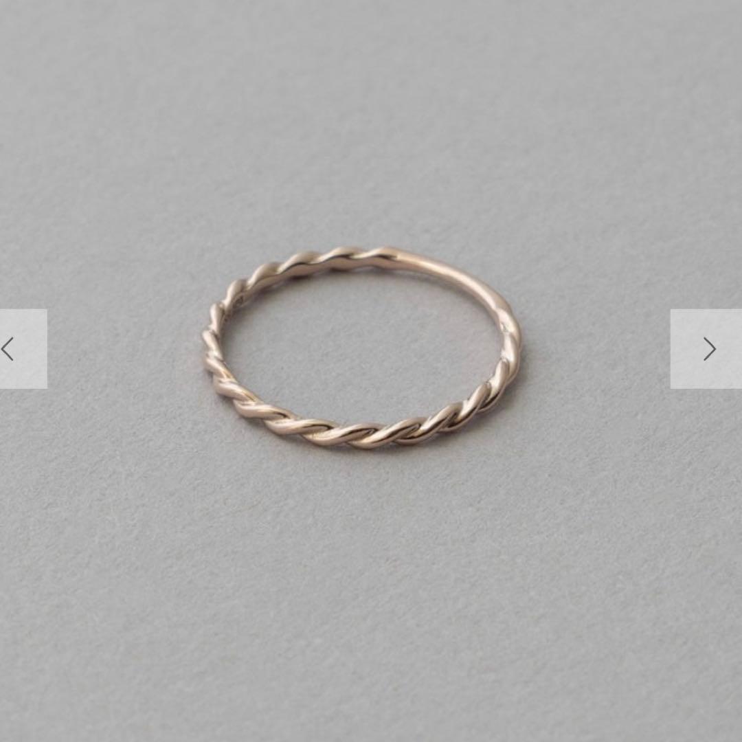 ete K10MPG ツイストリング 3号 エテ ピンクゴールド ピンキーリング