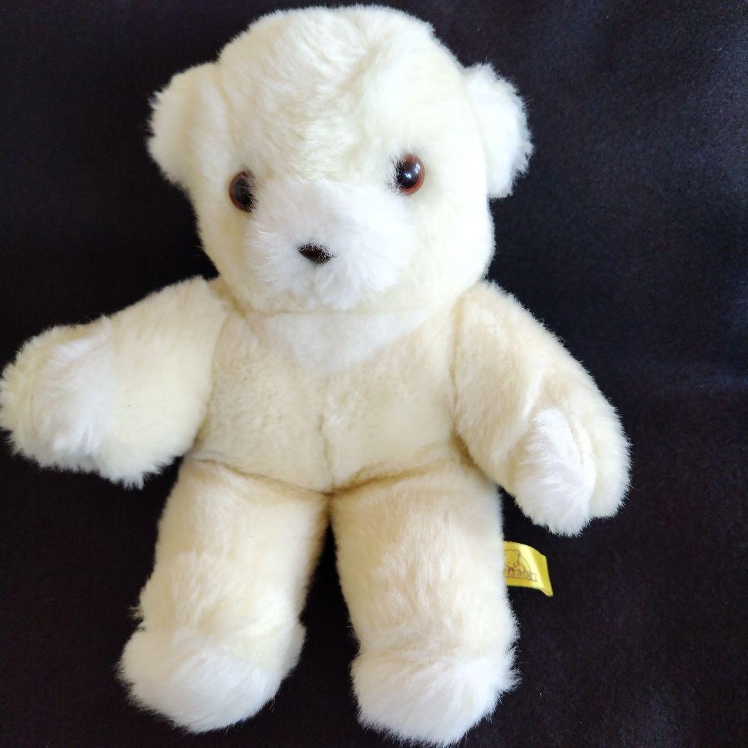 昭和レトロ ぬいぐるみの三英 しろくま シロクマ テディベア 熊