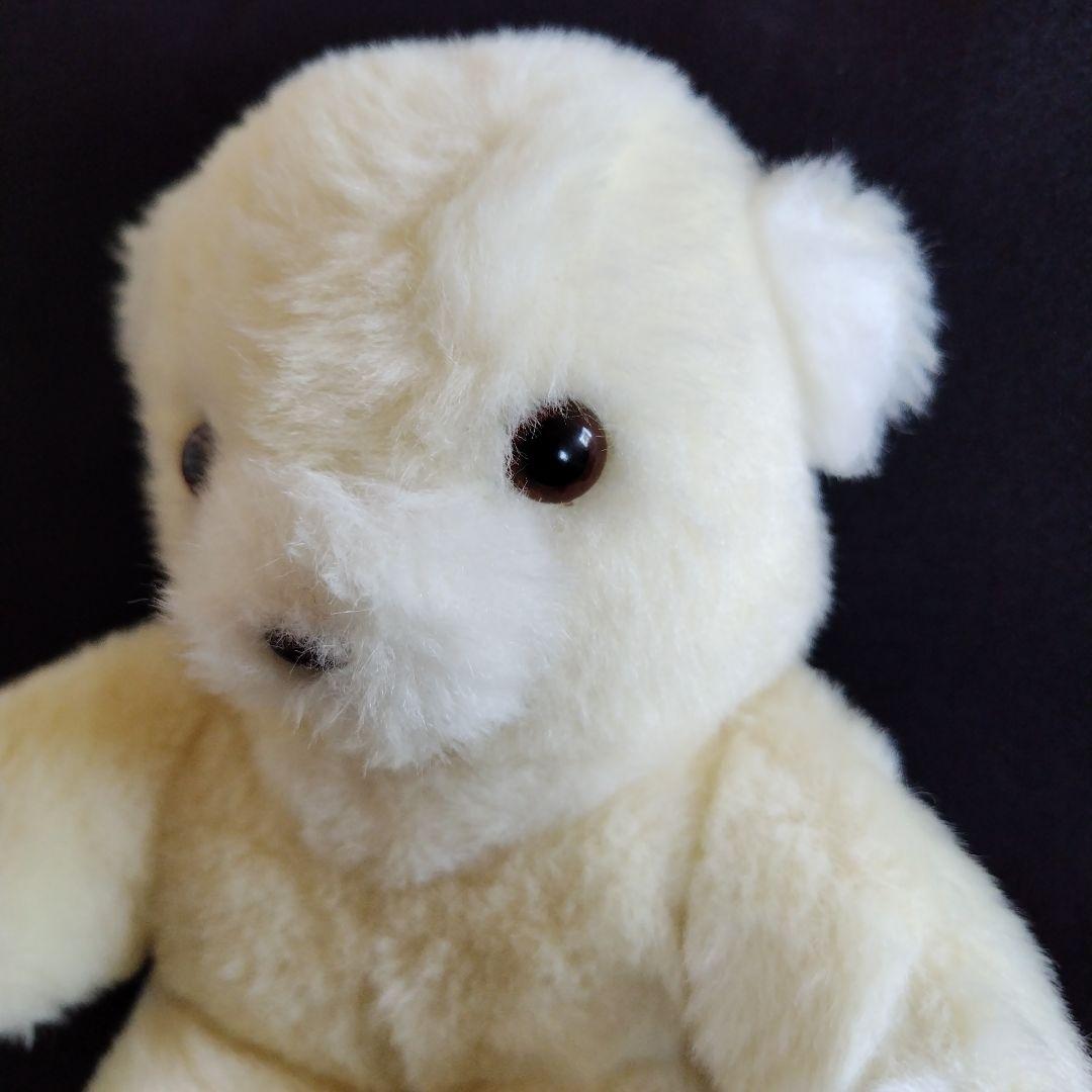 昭和レトロ ぬいぐるみの三英 しろくま シロクマ テディベア 熊