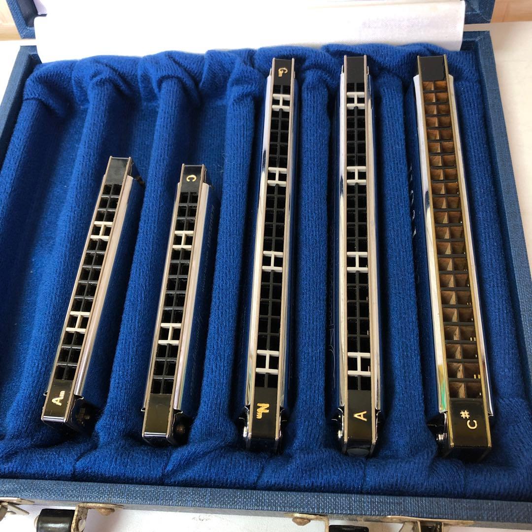 て78● スズキ複音ハーモニカハミングSU-21 Humming 5本