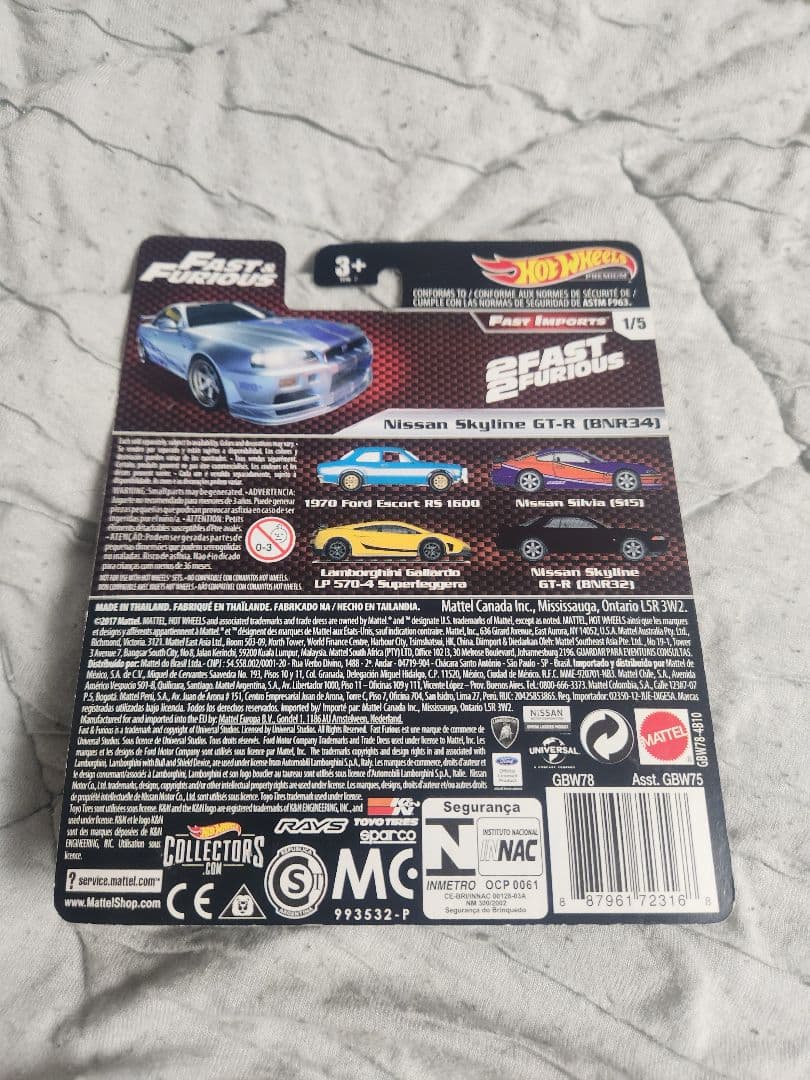 ホットウィール ワイルドスピード R34GT-R,S15シルビア 4台セット