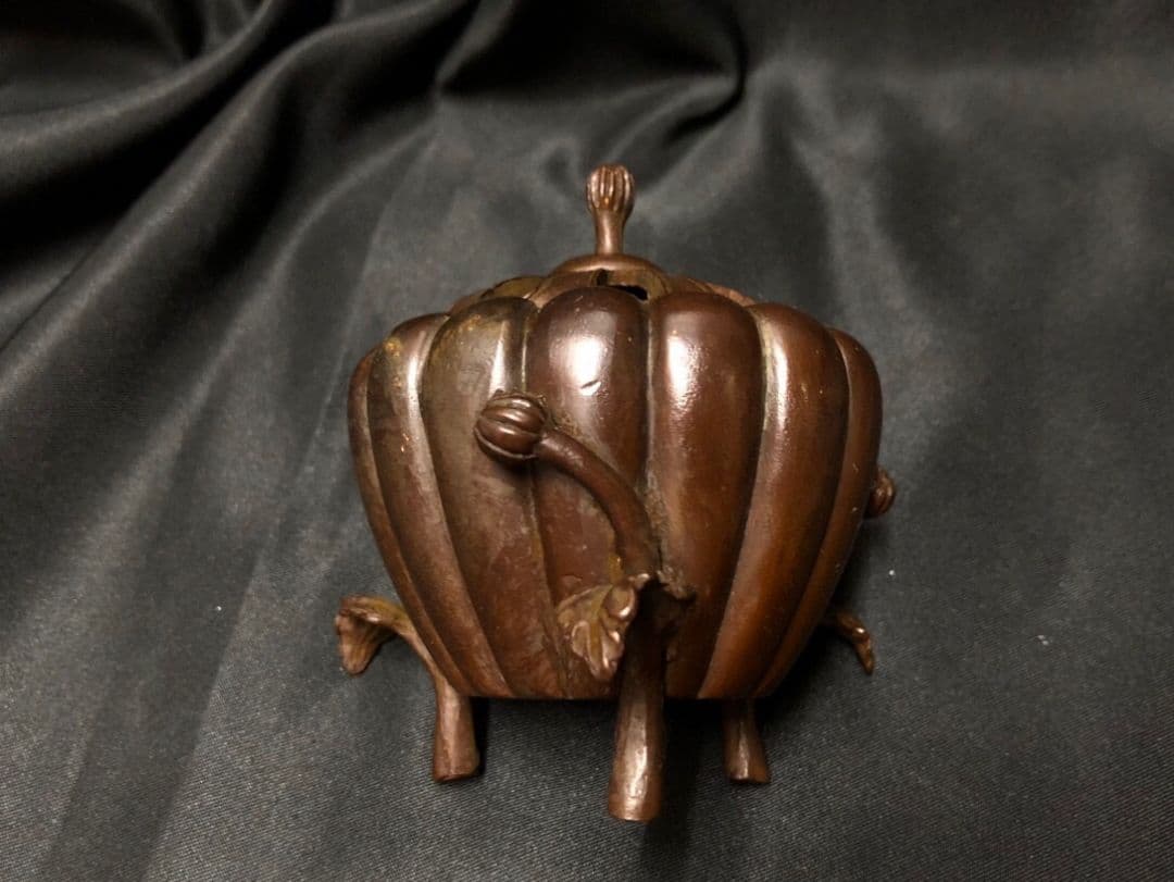 銅製 香炉 奉納仏礼仏焼線香盤 塔香り炉 禅意茶道 南瓜香炉 置物