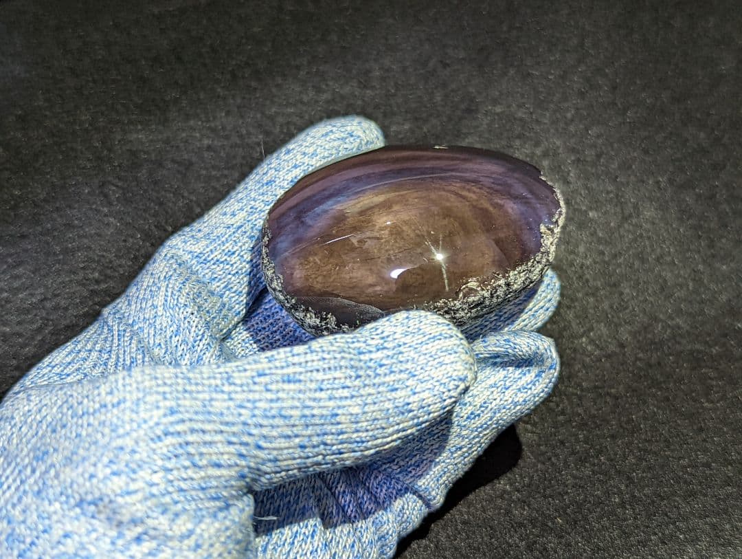 研磨品】十勝石玲瓏 北海道産レインボーオブシディアン 快適