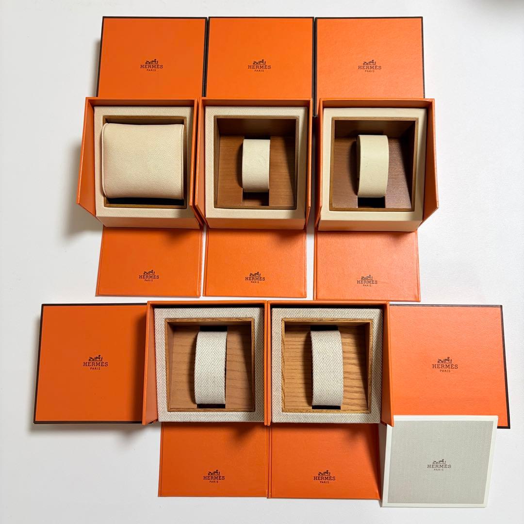 エルメス　時計ケース　空箱　5個セット　木製 エルメス 時計ケース 空箱 5個セット 木製