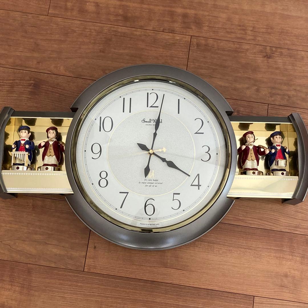【美品】スモールワールド　音楽隊　掛時計　リズム時計　からくり時計