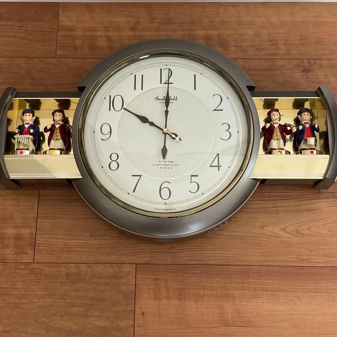 【美品】スモールワールド　音楽隊　掛時計　リズム時計　からくり時計