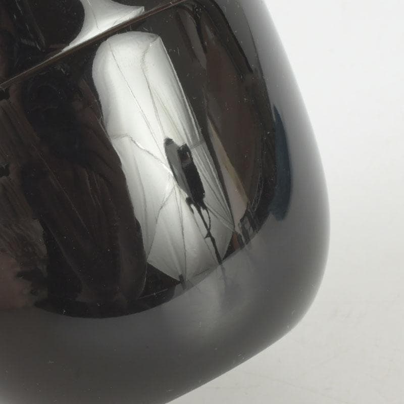 茶道具 山中塗 中嶋宗峰作 立雛蒔絵 内朱 中棗 共箱