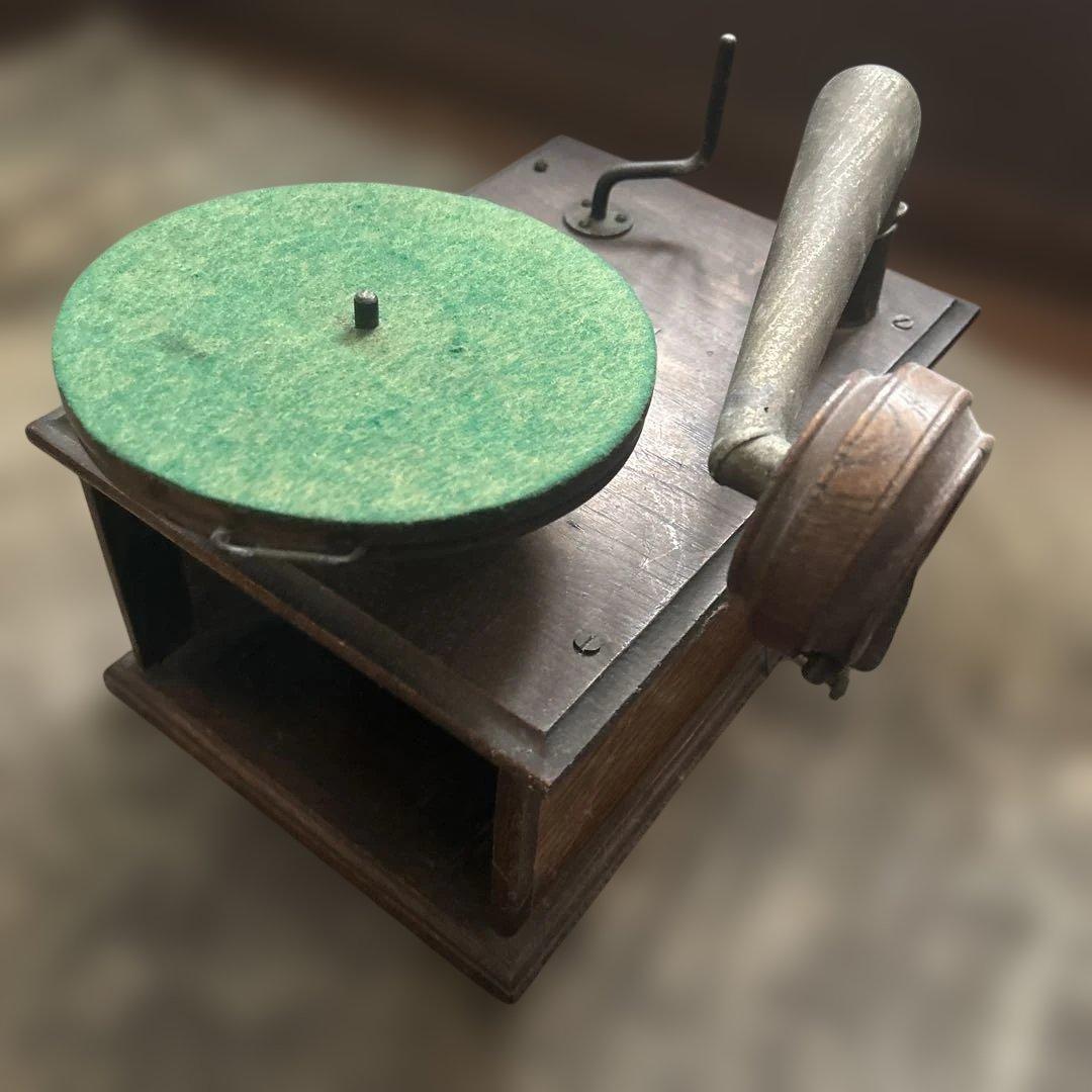 アンティーク 蓄音機 クトウ蓄音機 卓上型 くとう蓄音機 蓄音器 骨董