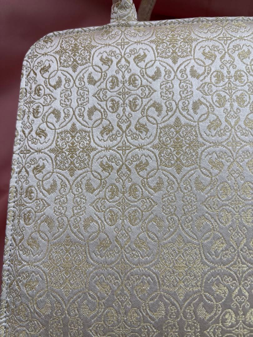 和装バッグ　利休バッグ　龍村　葡萄唐草文錦