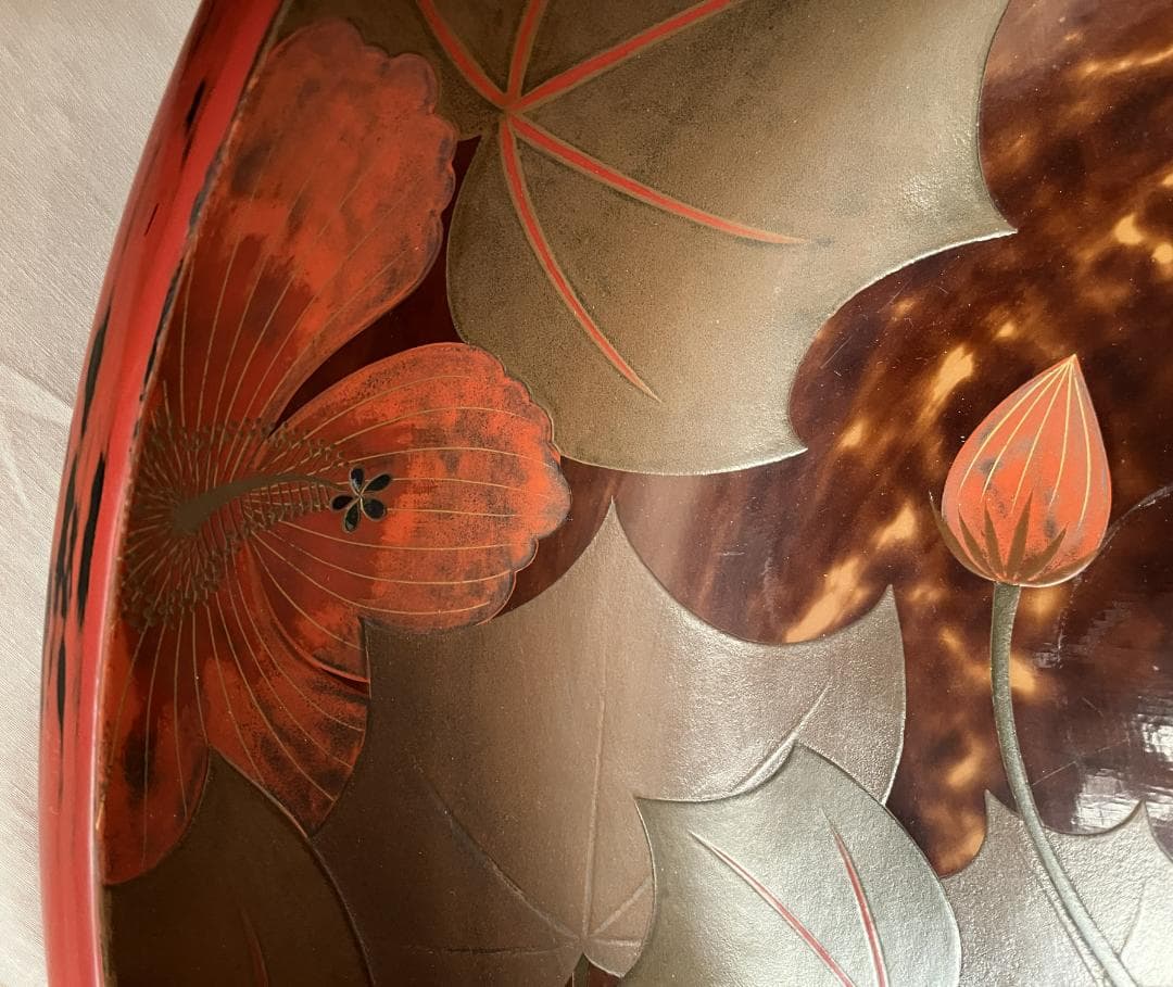 飾りこね鉢　漆器　大鉢