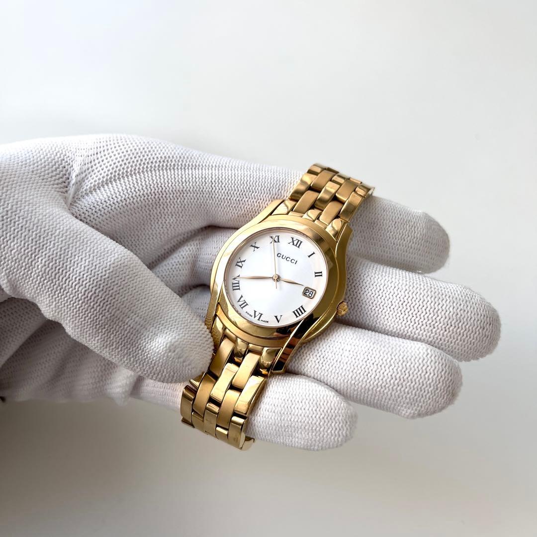 GUCCI グッチ 腕時計 5400M Gクラス ゴールド 美品 稼働
