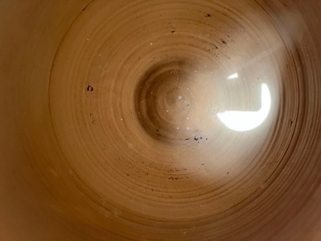 フォークアート 大きい壺 花瓶 オブジェ 柄 素焼き ネイティブ 花器