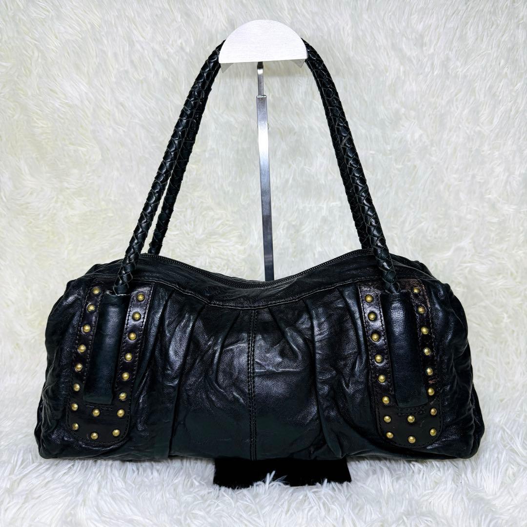 バッグ y2k archive Vintage leather hand bag