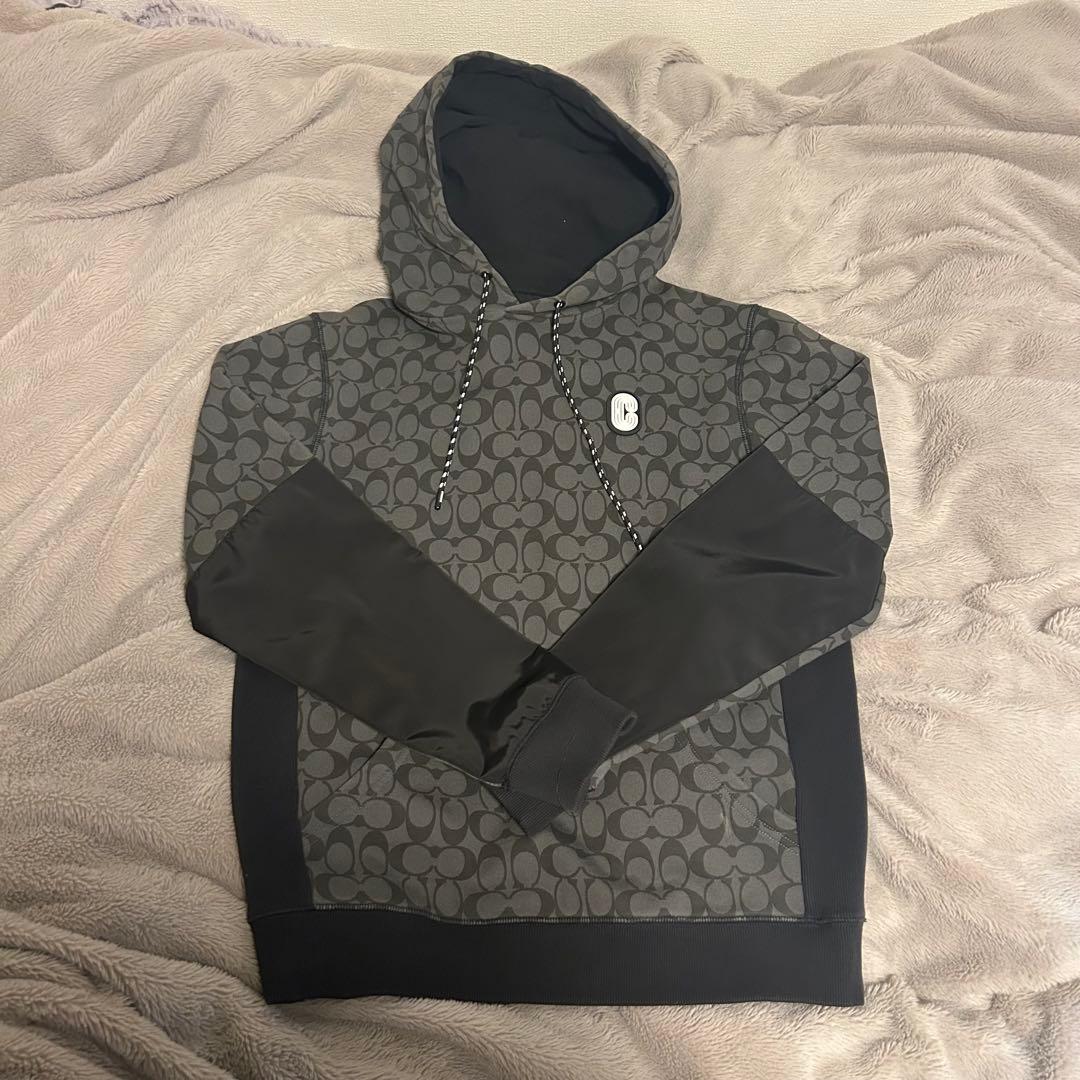 COACH パーカー スウェットパーカー グレー M