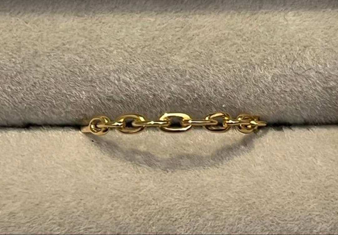 Kette Ring / Oval K18 チェーンモチーフリング