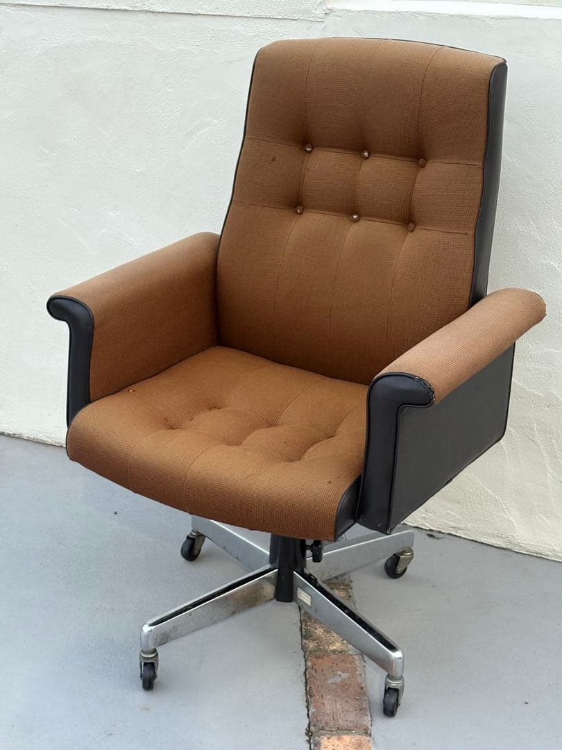 昭和レトロ ミッドセンチュリー デスクチェアPCチェア ゲーミング