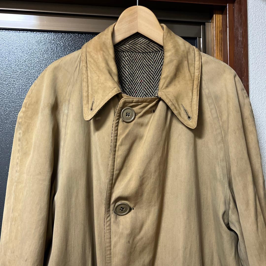 40s french vintage ドネガルツイード コート リバーシブル