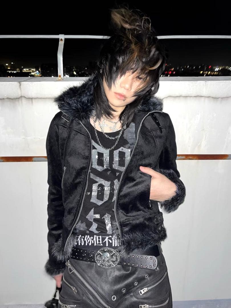 noEmosen ファー付きジャケット y2k opium お兄系