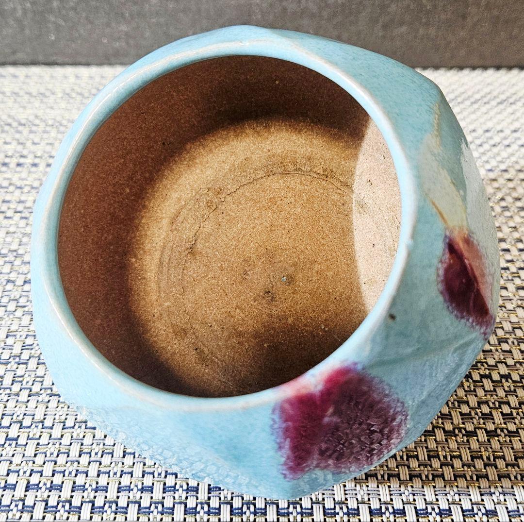 パリ萬國博覽會大賞受領作家❗】大正時代 名工 井本米泉作 倣 鈞窯 晴