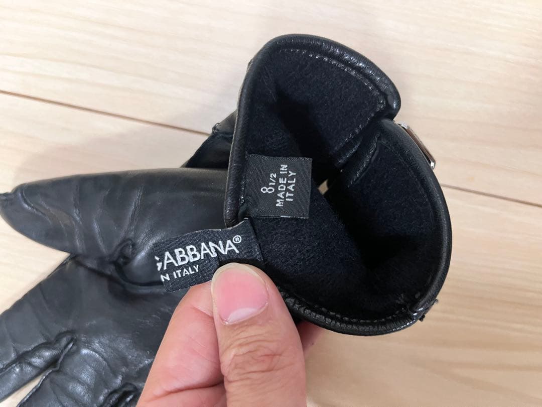 ドルチェ&ガッバーナ 90s 00s バックル ラムレザー 手袋 グローブ