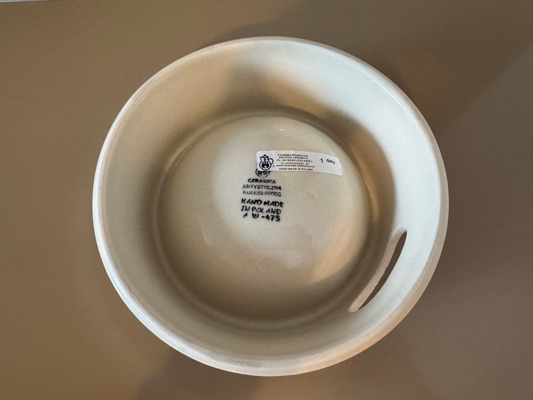 ポーリッシュポタリー Ceramika ペットボウル 犬 DOG