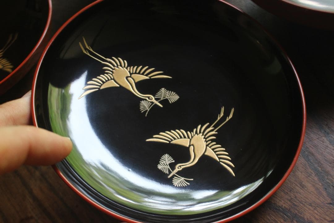 時代逸品！極上七宝文縁に優美な金銀雲蒔絵の映えるお椀2点（検輪島塗蒔絵椀雑煮椀