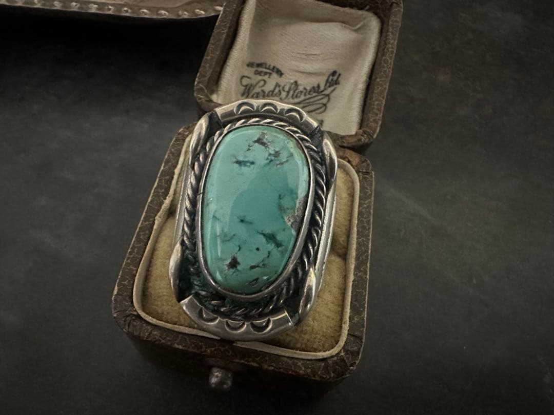 激希少　ヴィンテージ　リング　ターコイズ　アンティーク　インディアン　アメリカ