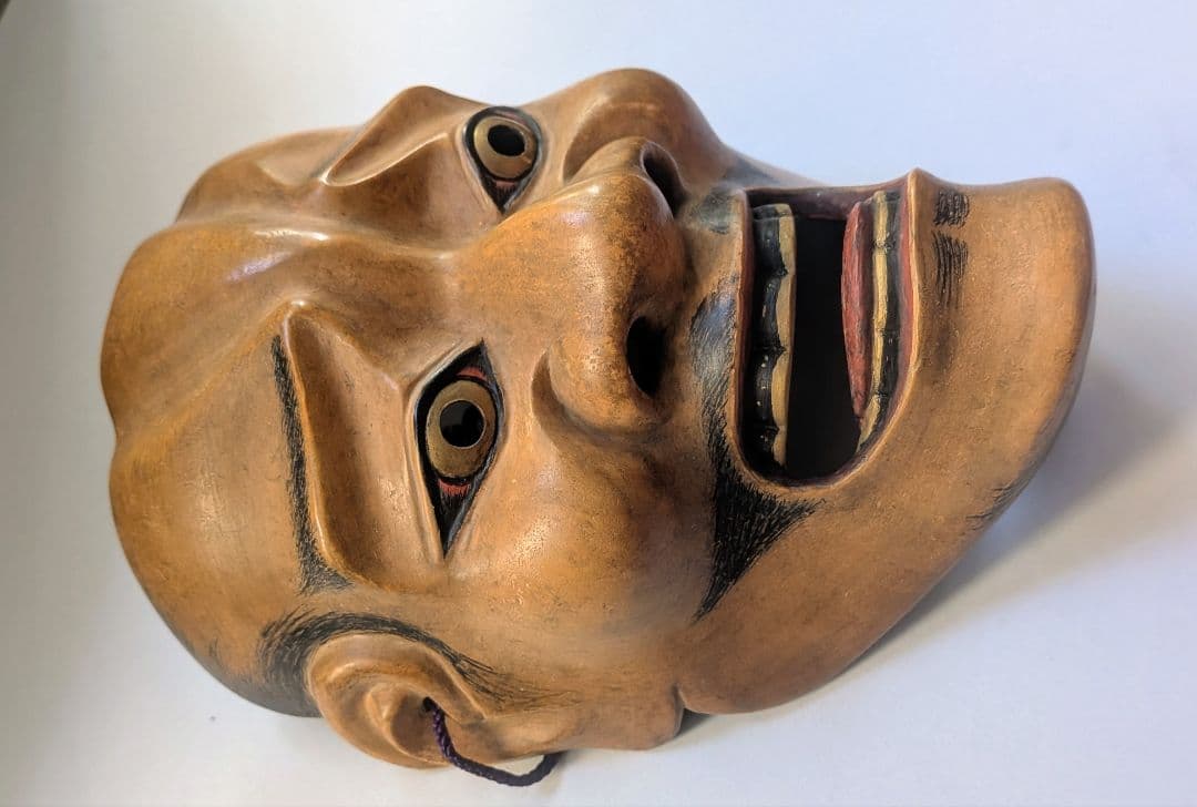Wooden Noh Mask 木製能面