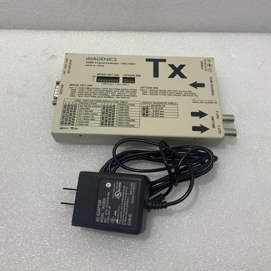 IMAGENICS CRO-H26T HDMI 信号同軸延長器・送信器 - メルカリ