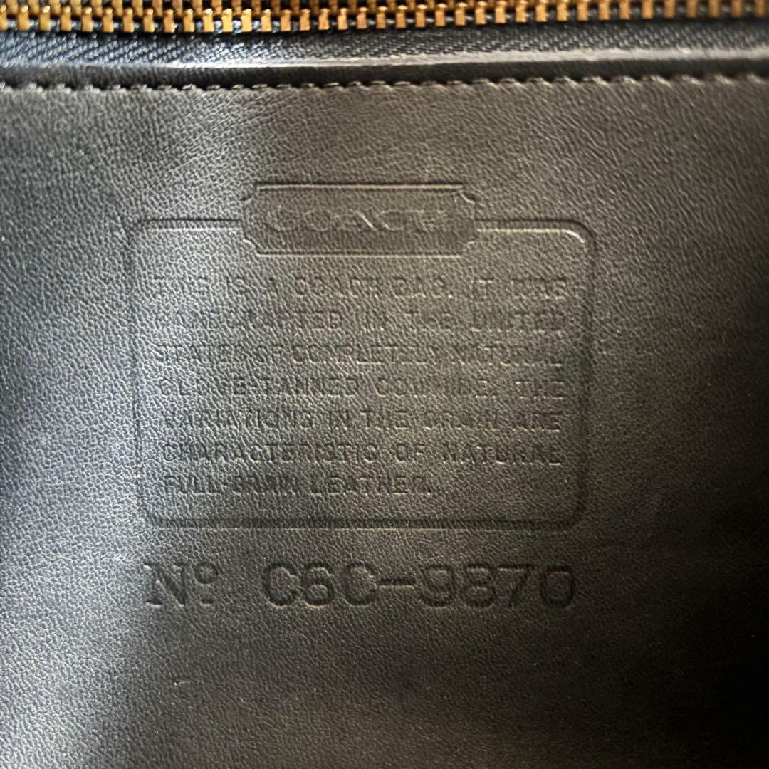 coach オールドコーチ ショルダーバッグ ブラック　C6C-9870