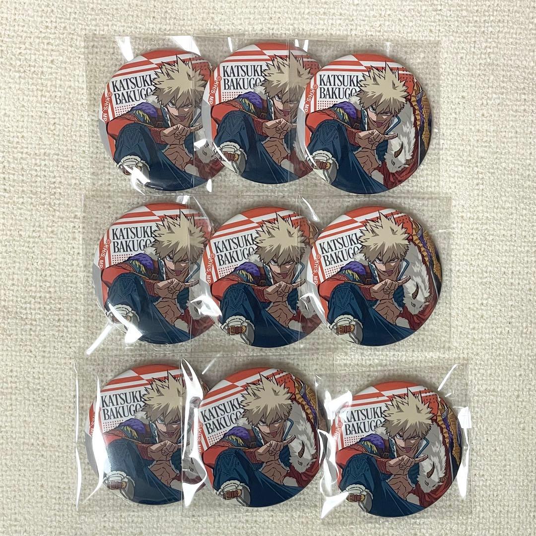 僕のヒーローアカデミア ヒロアカ 爆豪勝己 JF2025 十傑 缶バッジ 9個