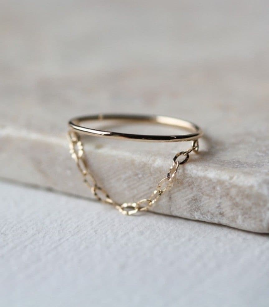 ♡新品[cui-cui] ゴールドチェーンリング K10YG 13号♡