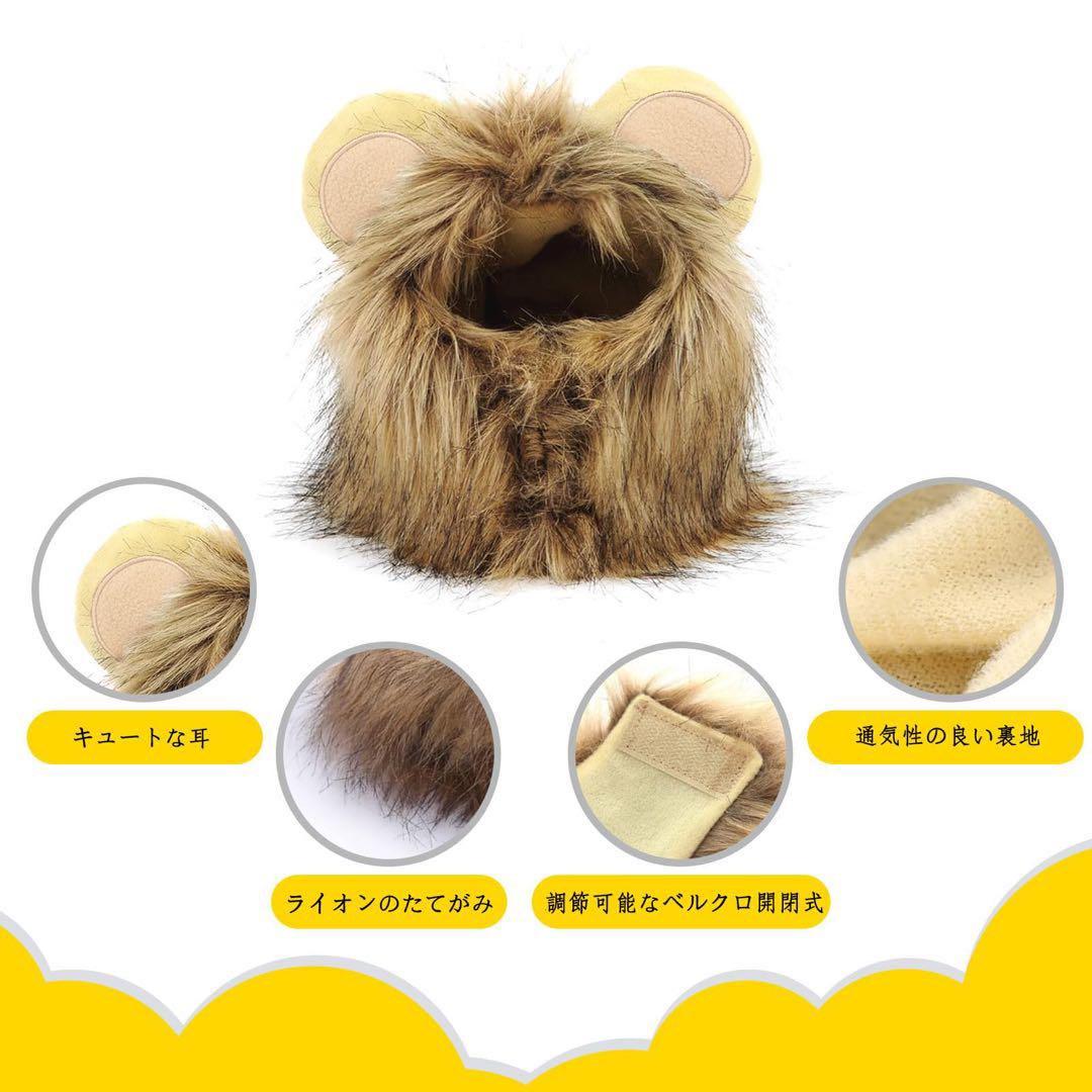 ライオンコスチューム 猫用 Mサイズ