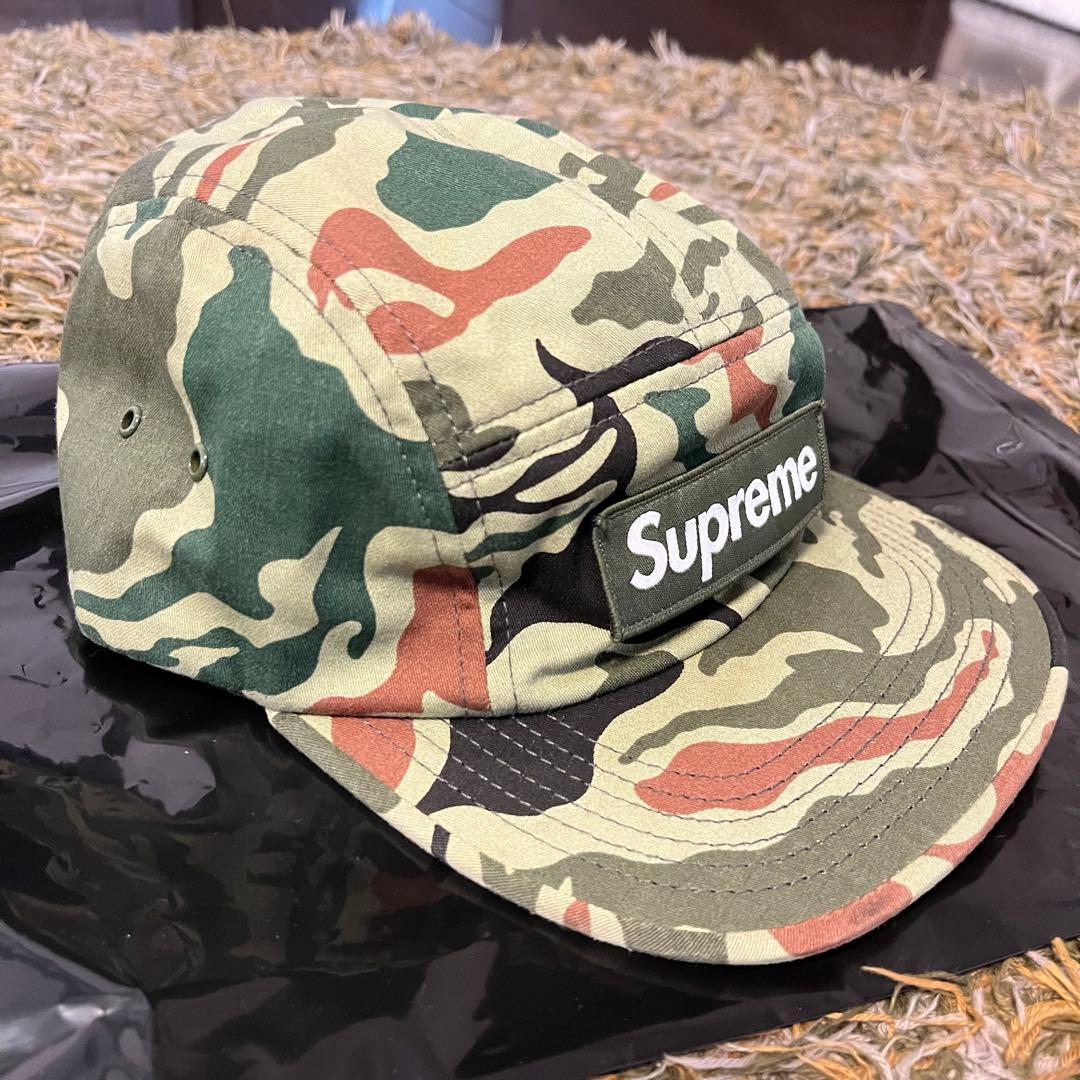 Supreme キャップ Box Logo カモ柄 USA製 旧タグ オールド - メルカリ